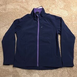 DOUBLE DIAMOND - WOMENS SOFTSHELL PLUM JACKET SZ S